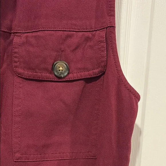 Maurices Burgundy Utility Vest - Picture 4 of 8